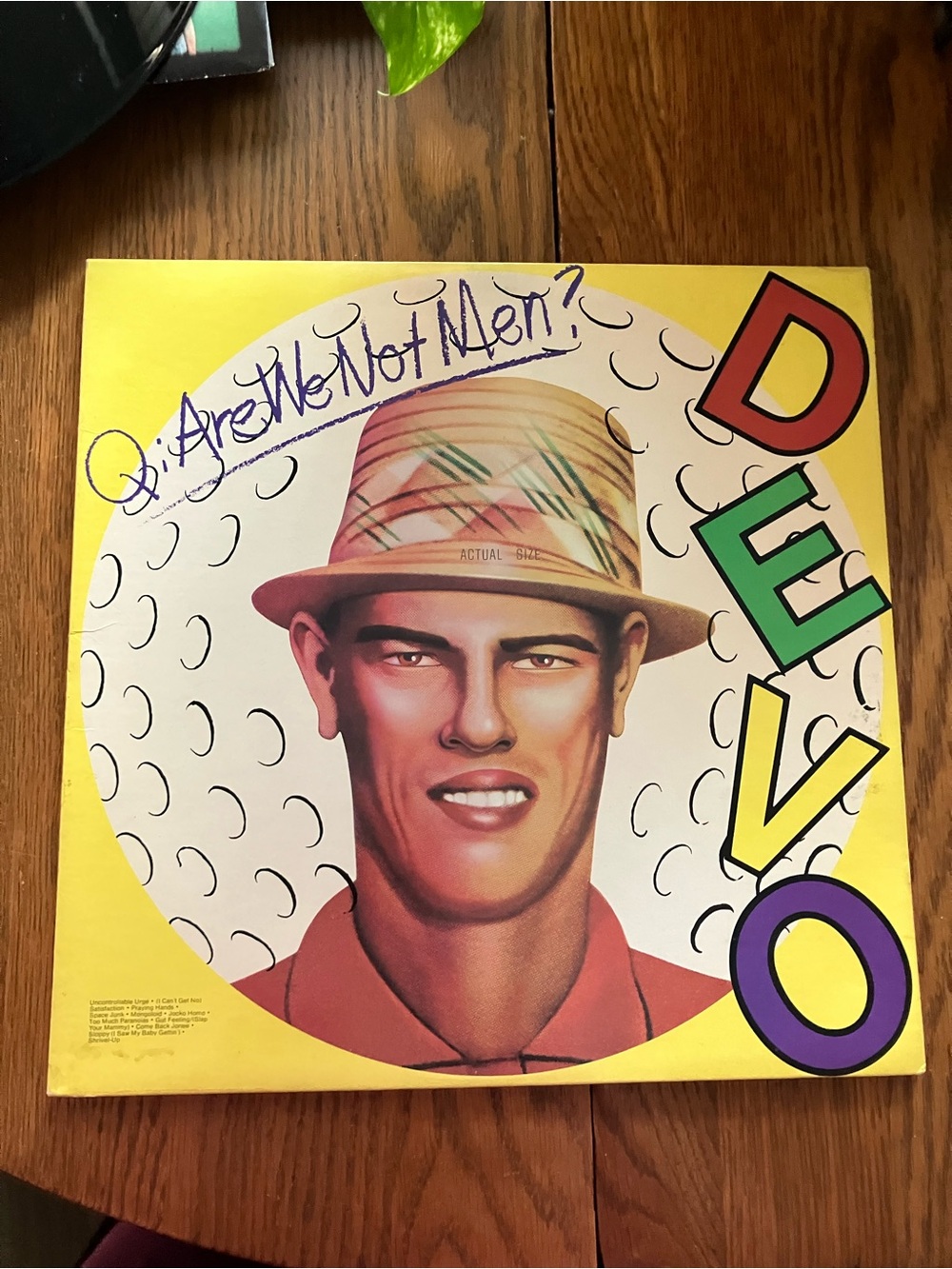 Vintage 1978 First Pressing Devo “Q:Are We Not Men? A:We Are Devo!” Vinyl